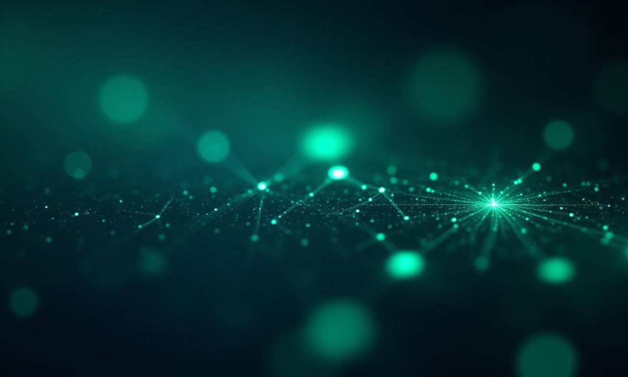 Abstract data network representing digital cookies and privacy